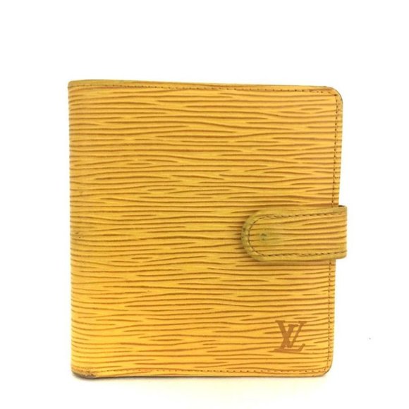 609080C V Louis Vuitton Wallet Epi Leather Porte Billes Compact - Picture 1 of 8